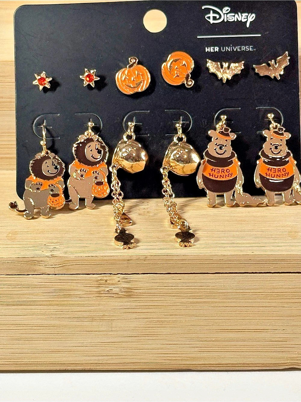 Disney Halloween Earrings & Bracelet Set